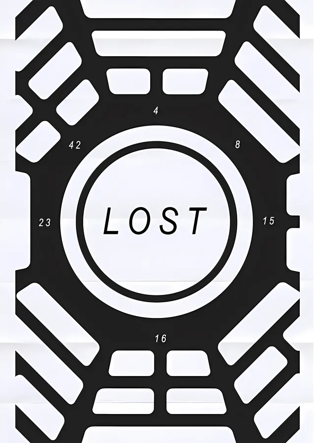 LOST: Sayılar metal tablo