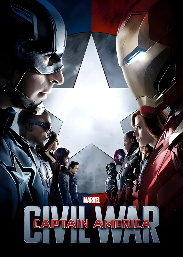Captain America: Civil War metal tablo