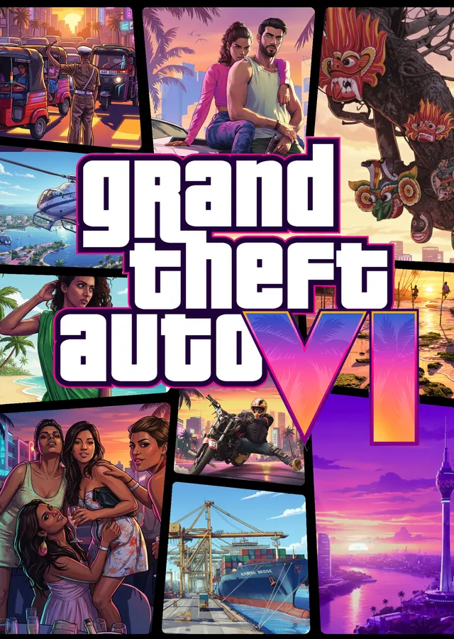 Grand Theft Auto VI - Vice City Neonları metal tablo