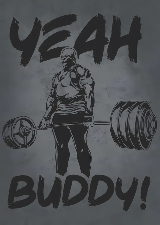 Ronnie Coleman - Yeah Buddy Deadlift metal tablo