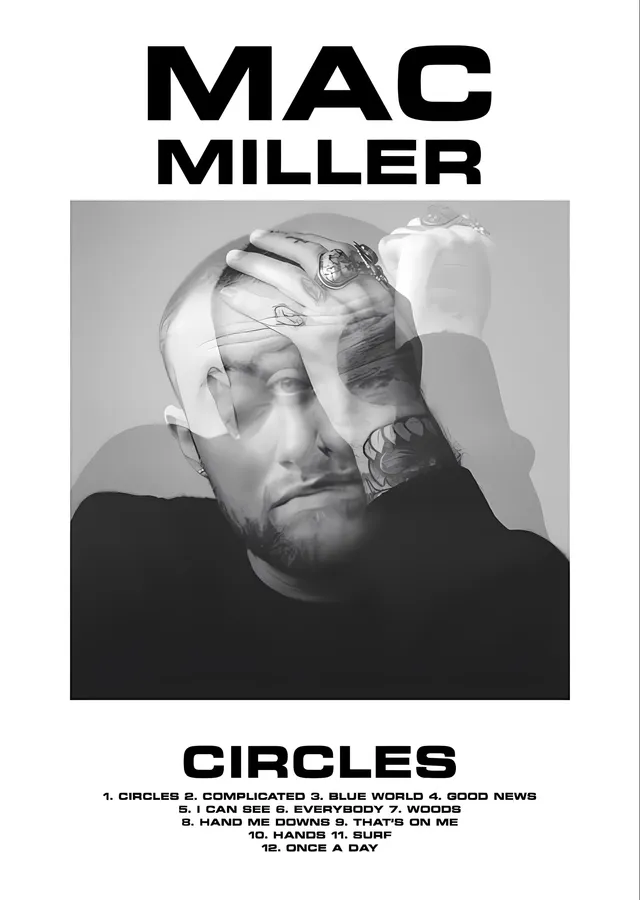 Mac Miller: Circles metal tablo