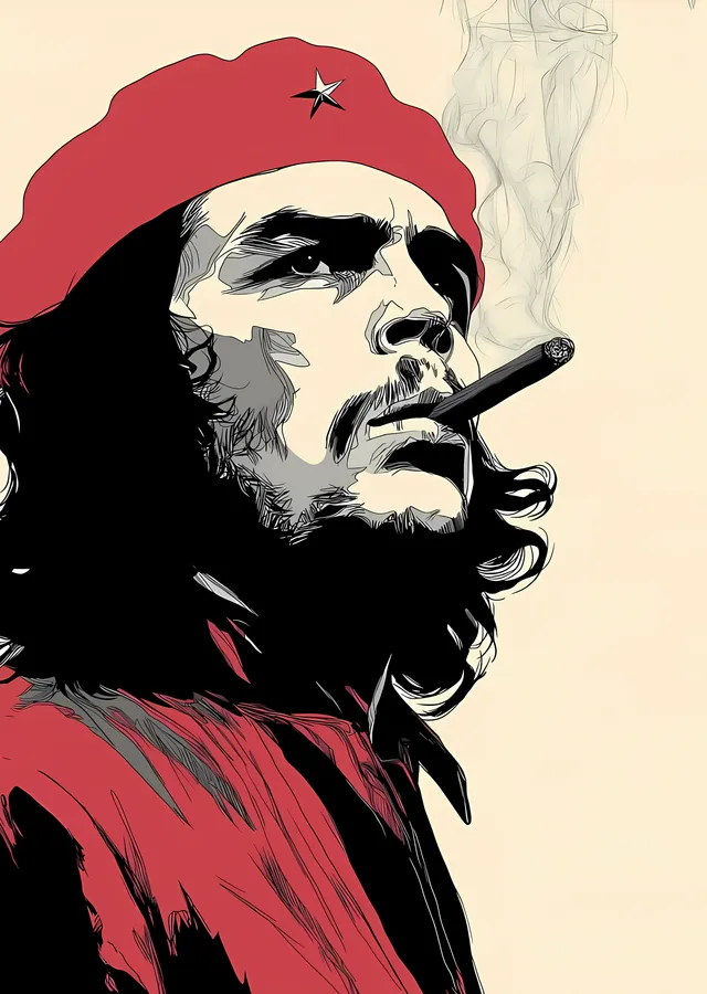Che Guevara: Devrimci Portre metal tablo