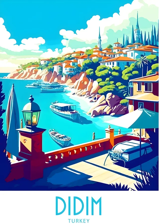 Didim, Türkiye: Deniz Manzaralı Seyahat metal tablo