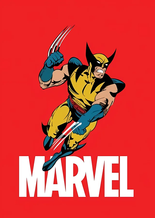 Wolverine - Marvel Klasik metal tablo