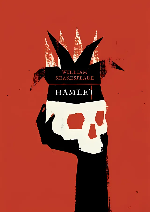 William Shakespeare: Hamlet metal tablo