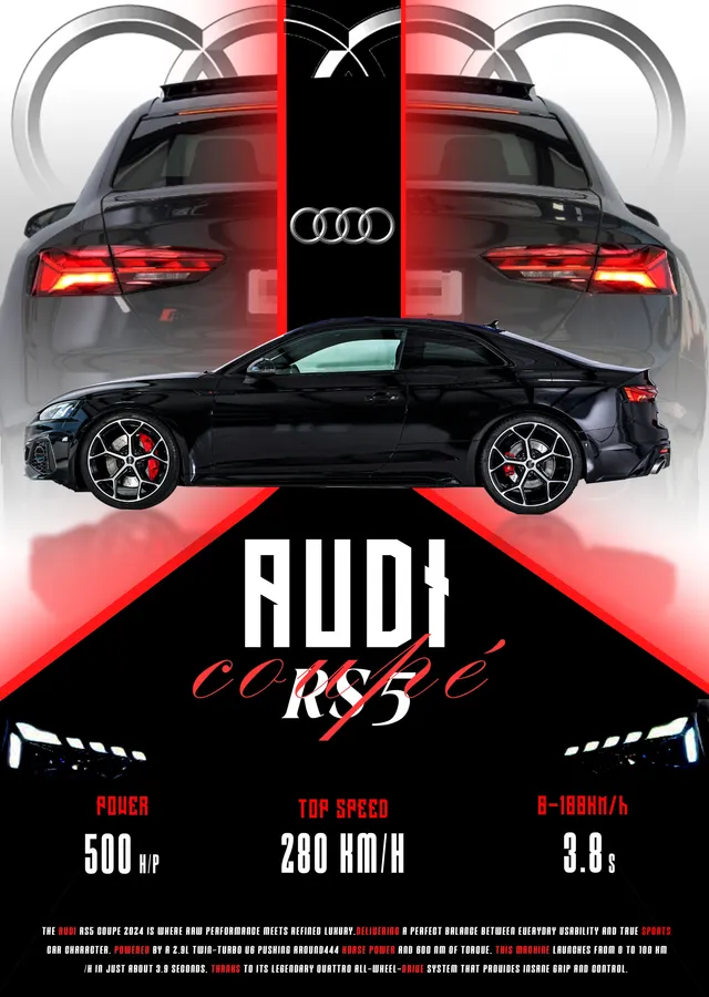 Audi RS5 Coupé metal tablo