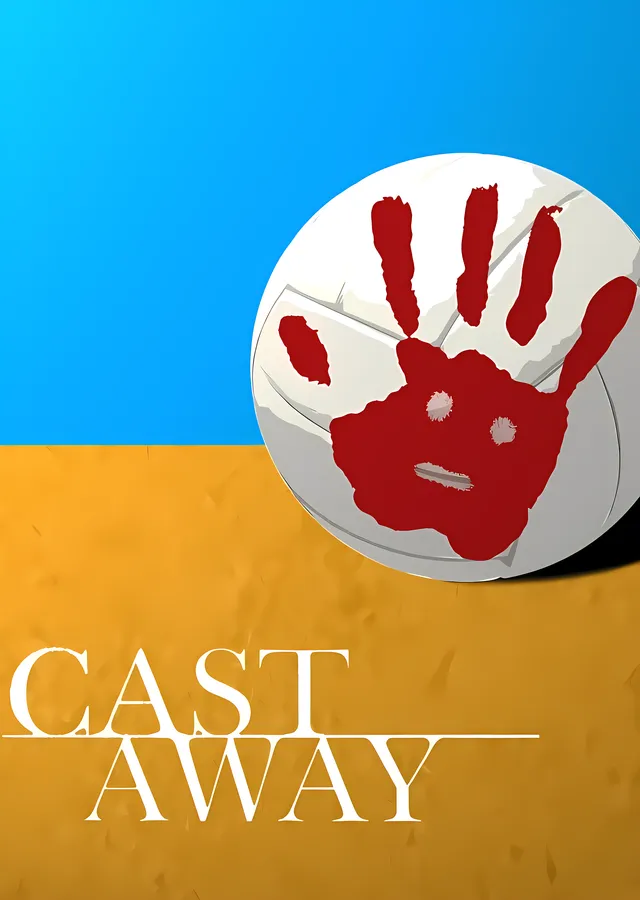 Cast Away: Minimalist Filmi metal tablo