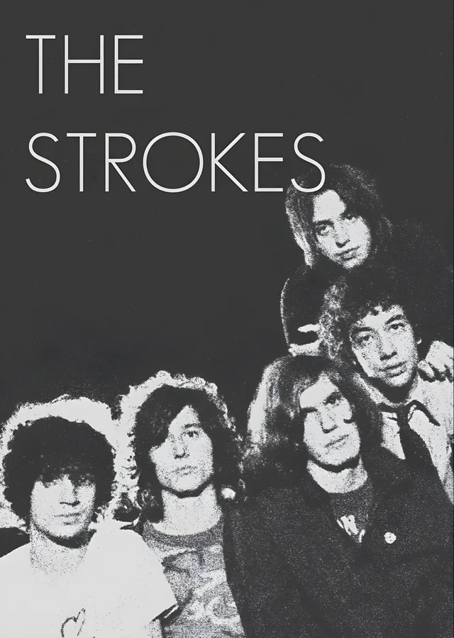 The Strokes: Gri Kadro metal tablo