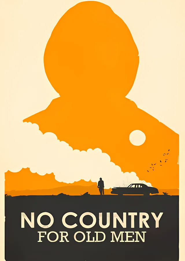 No Country for Old Men metal tablo