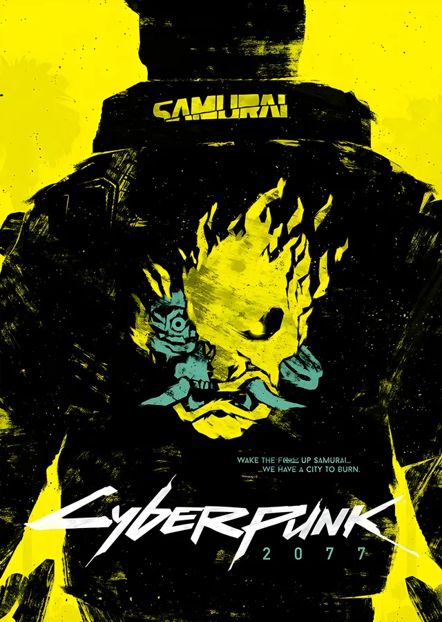 Cyberpunk 2077: Samurai Ceket metal tablo