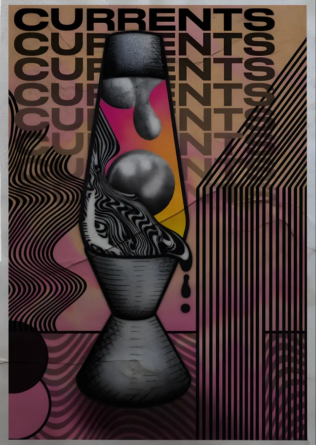 Tame Impala - Currents Lav Lambası metal tablo