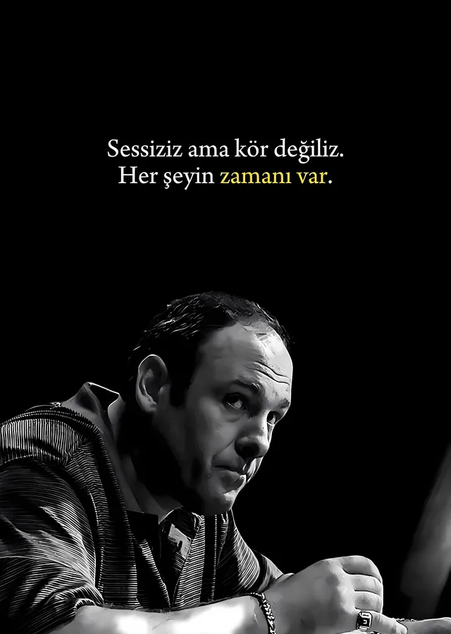 Sessiziz Ama Kör Değiliz metal tablo