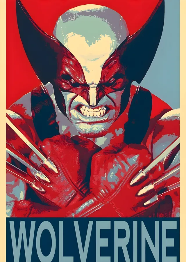 Wolverine: X-Men'in Kahramanı metal tablo