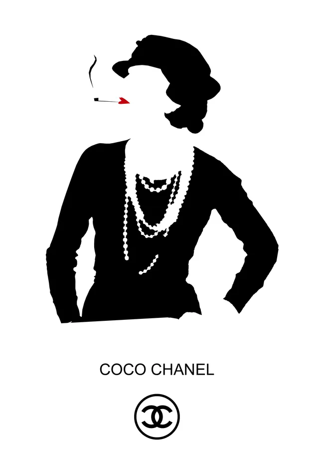 Coco Chanel: Stil İkonu metal tablo