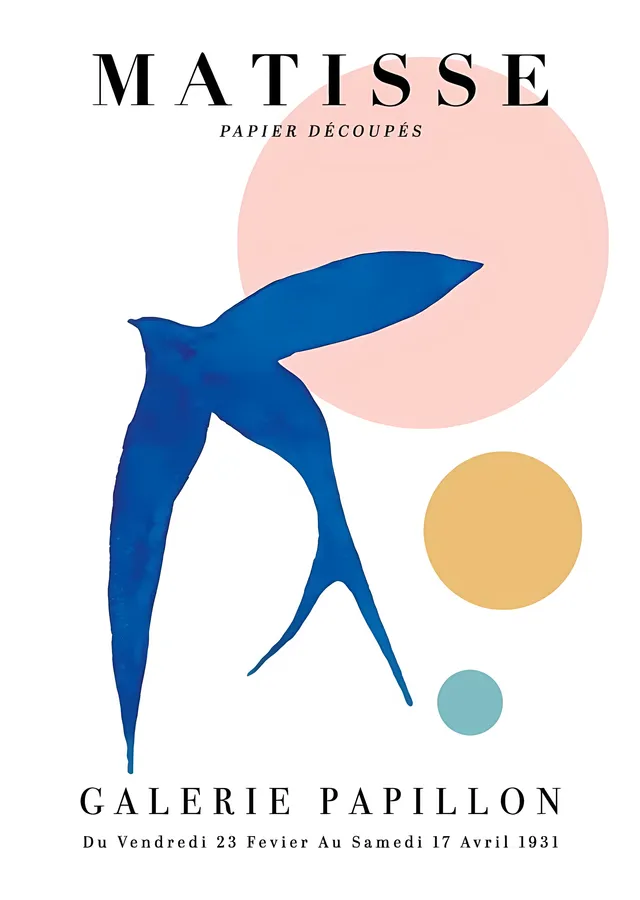 Matisse: Galerie Papillon metal tablo