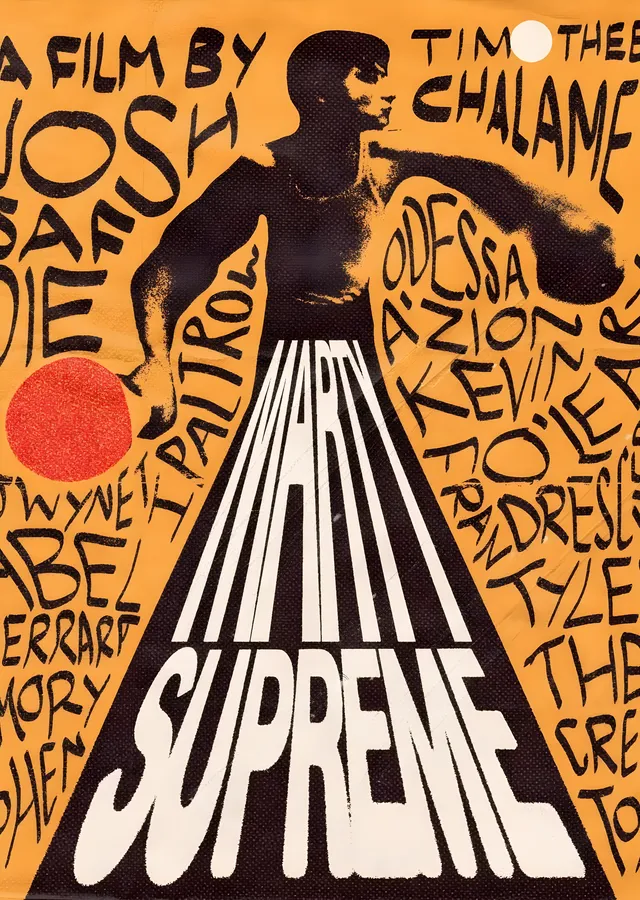 Supreme: Film by Josh Safdie metal tablo