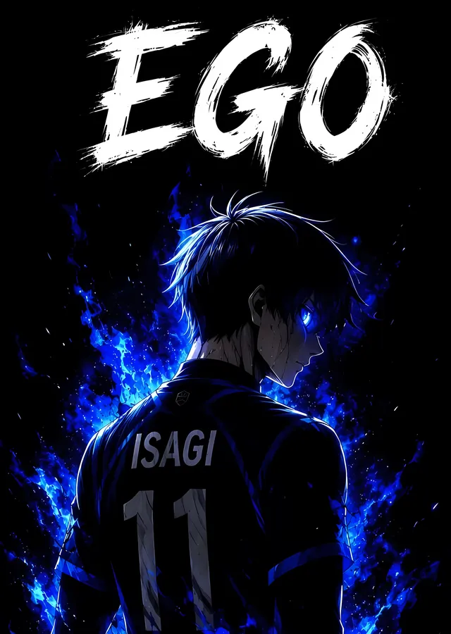 Blue Lock: Isagi ve Ego Alevi metal tablo
