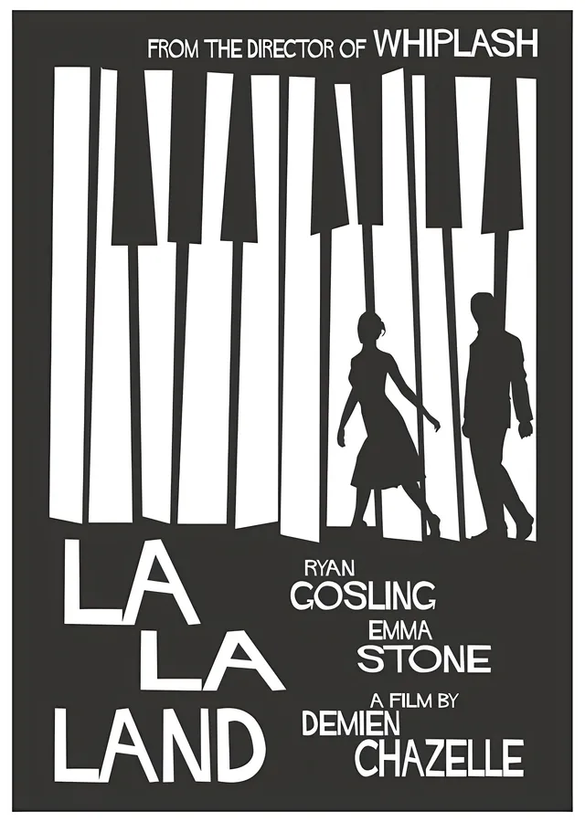 La La Land: Damien Chazelle Filmi metal tablo