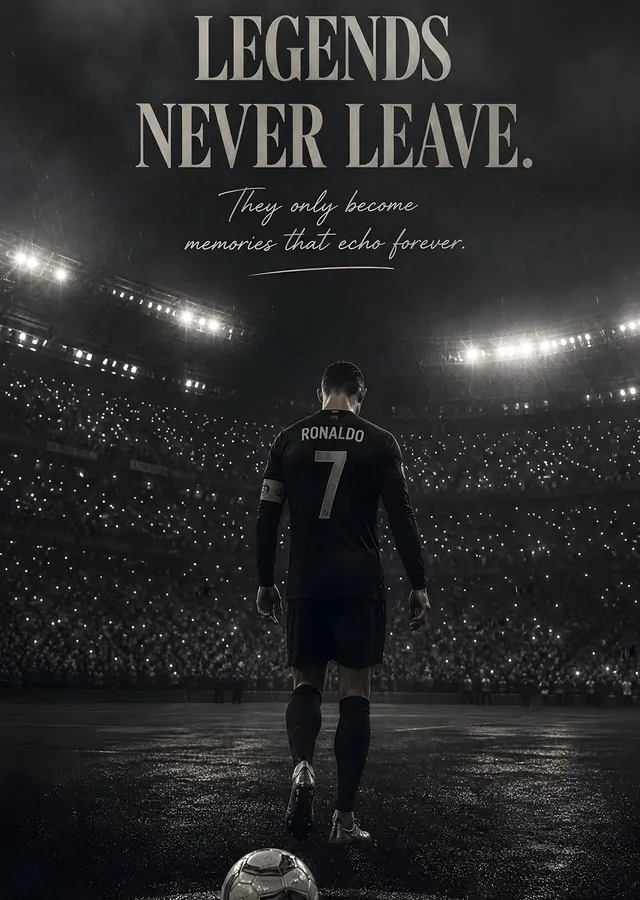 Cristiano Ronaldo - Legends Never Leave metal tablo