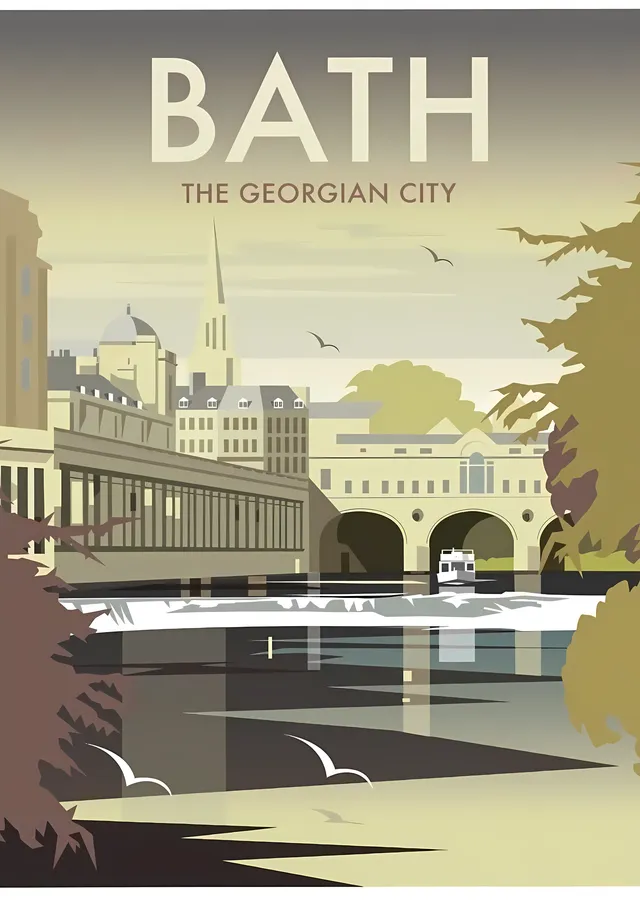 Bath: The Georgian City metal tablo