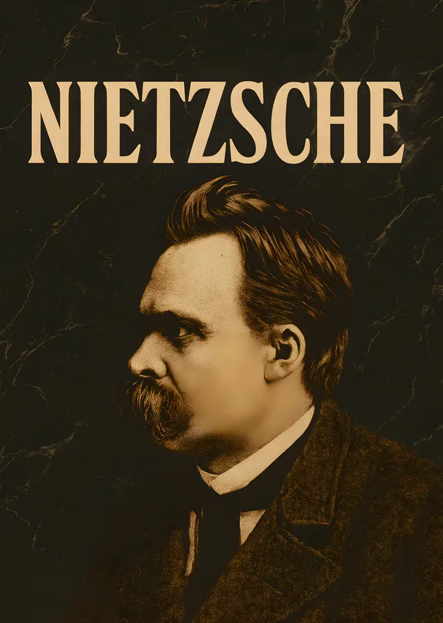 Nietzsche: Felsefi Portre metal tablo
