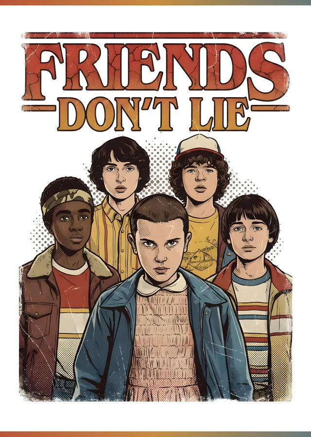 Stranger Things: Friends Don't Lie metal tablo