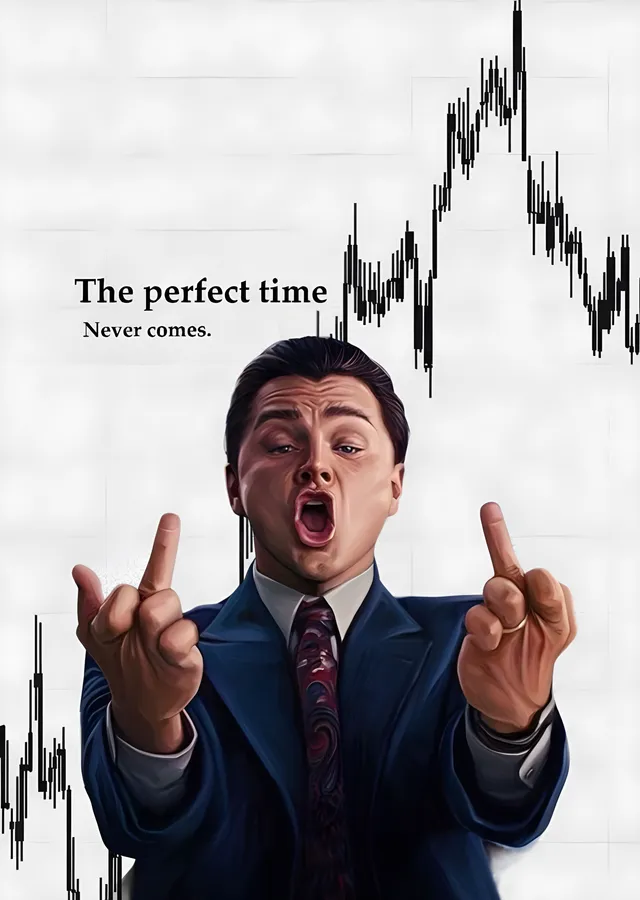 The Wolf of Wall Street - The Perfect Time Never Comes metal tablo