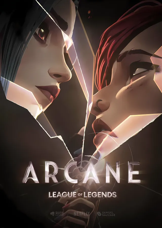 Arcane: Kırık Cam metal tablo