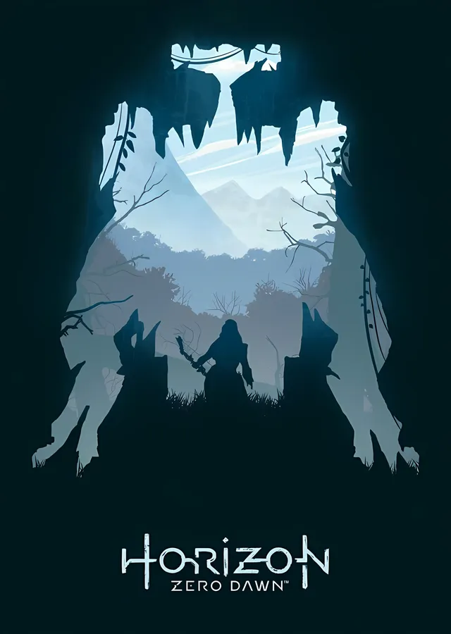 Horizon Zero Dawn metal tablo