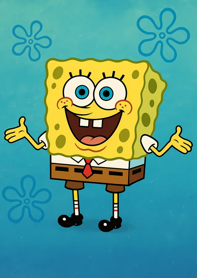 SpongeBob SquarePants: Çarpıcı Gülümseme metal tablo