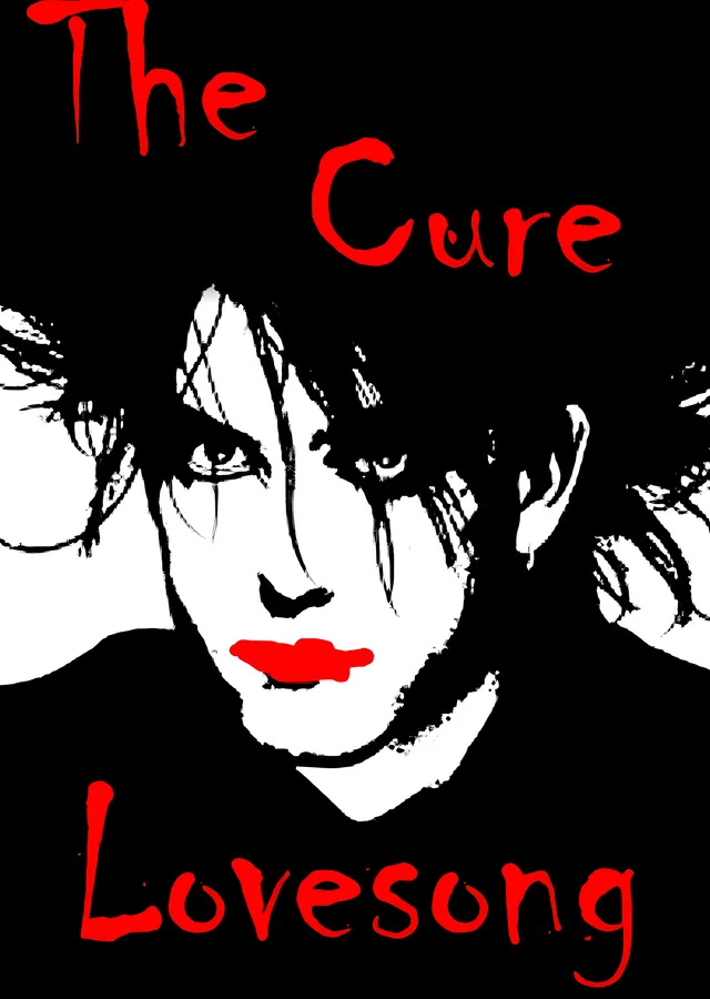 The Cure: Lovesong metal tablo