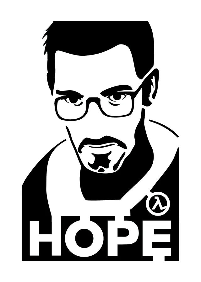 Half-Life · Gordon Freeman metal tablo