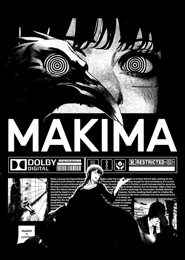 Chainsaw Man · Makima metal tablo