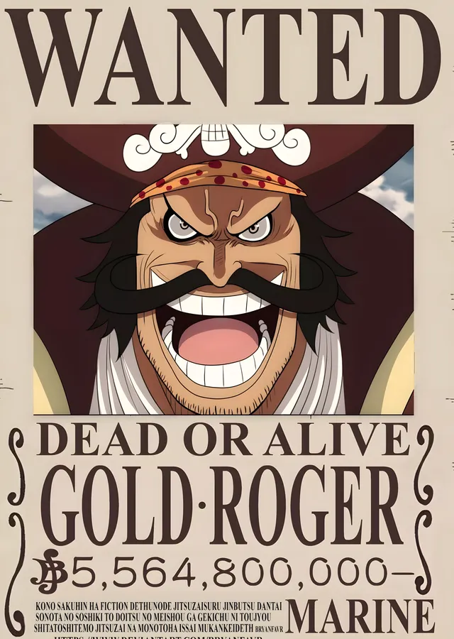 Gold Roger: Korsan Kralı metal tablo