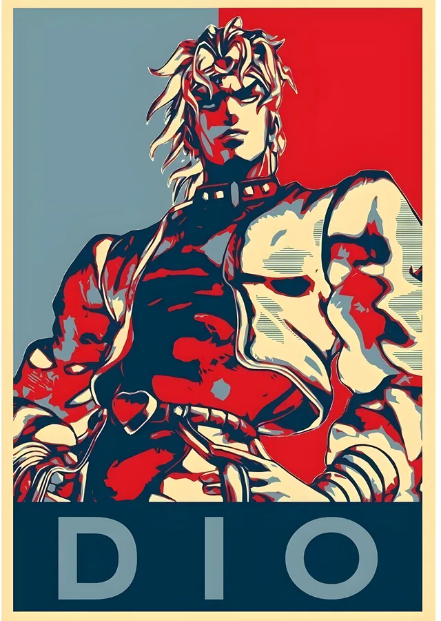 JoJo's Bizarre Adventure - Dio Pop Art metal tablo