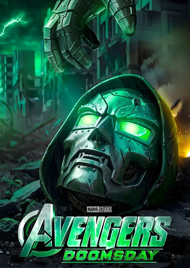 Avengers: Doomsday - Doctor Doom Maskesi metal tablo