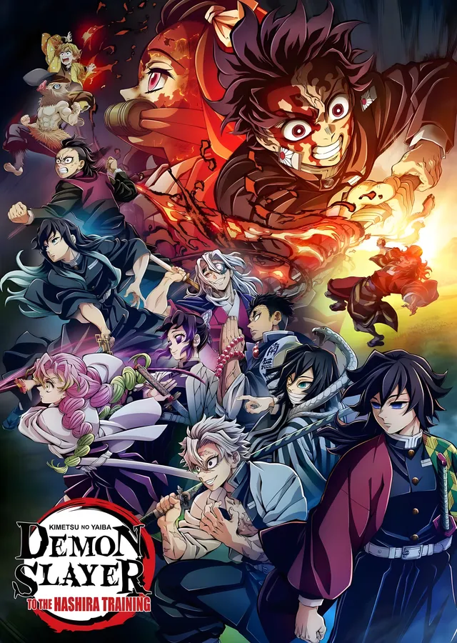 Demon Slayer: Hashira Eğitimi Kadrosu metal tablo