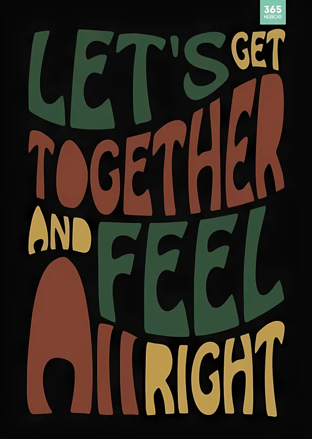 Bob Marley: Let's Get Together and Feel All Right metal tablo