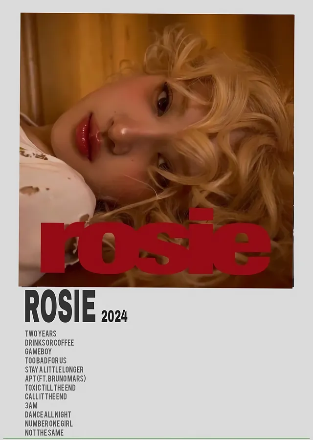 Rosé - Rosie Albüm Afişi metal tablo