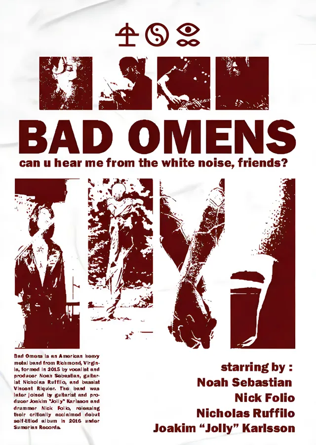 Bad Omens - Kolaj Afiş metal tablo