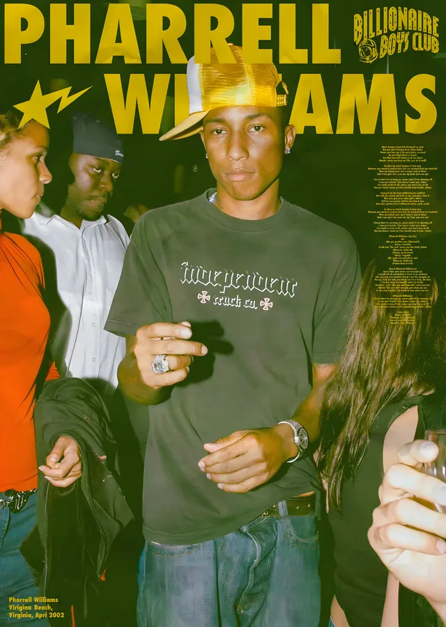 Pharrell Williams: Billionaire Boys Club metal tablo