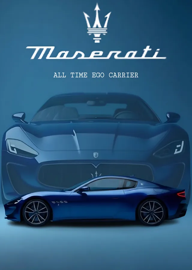 Maserati: All Time Ego Carrier metal tablo