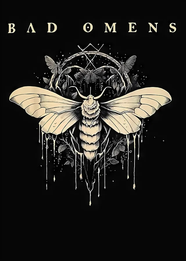 Bad Omens - Güve metal tablo