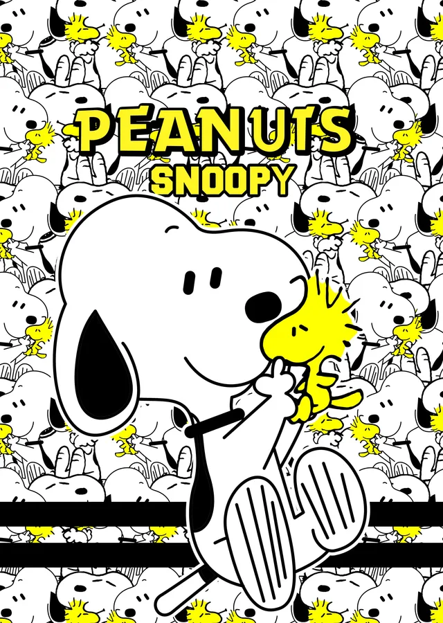Peanuts - Snoopy ve Woodstock metal tablo