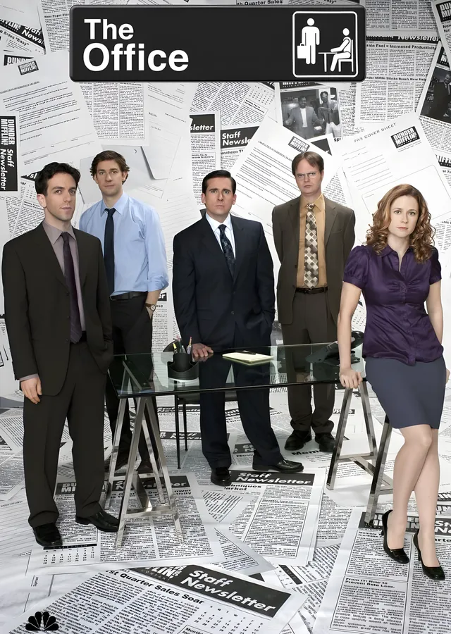 The Office - Gazete Zemin metal tablo