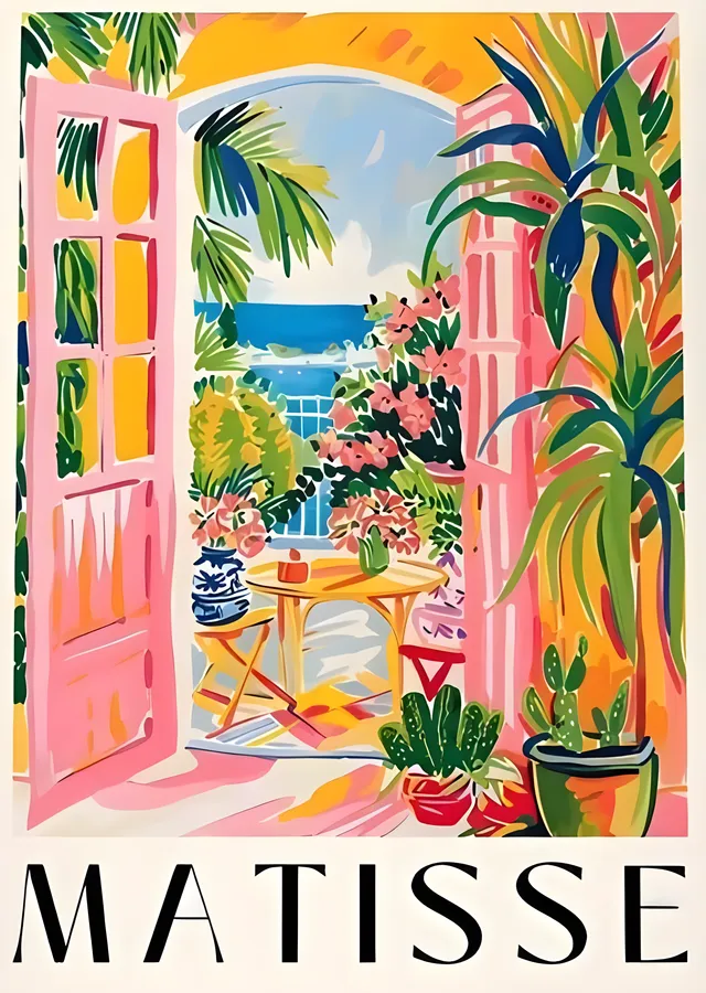 Matisse: Pembe Kapı metal tablo