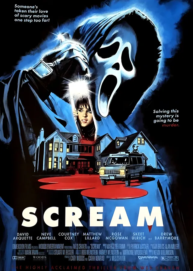 Scream - 1996 Afişi metal tablo