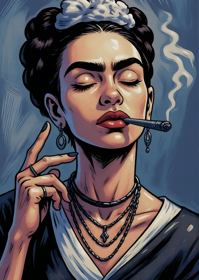 Frida: Duman metal tablo