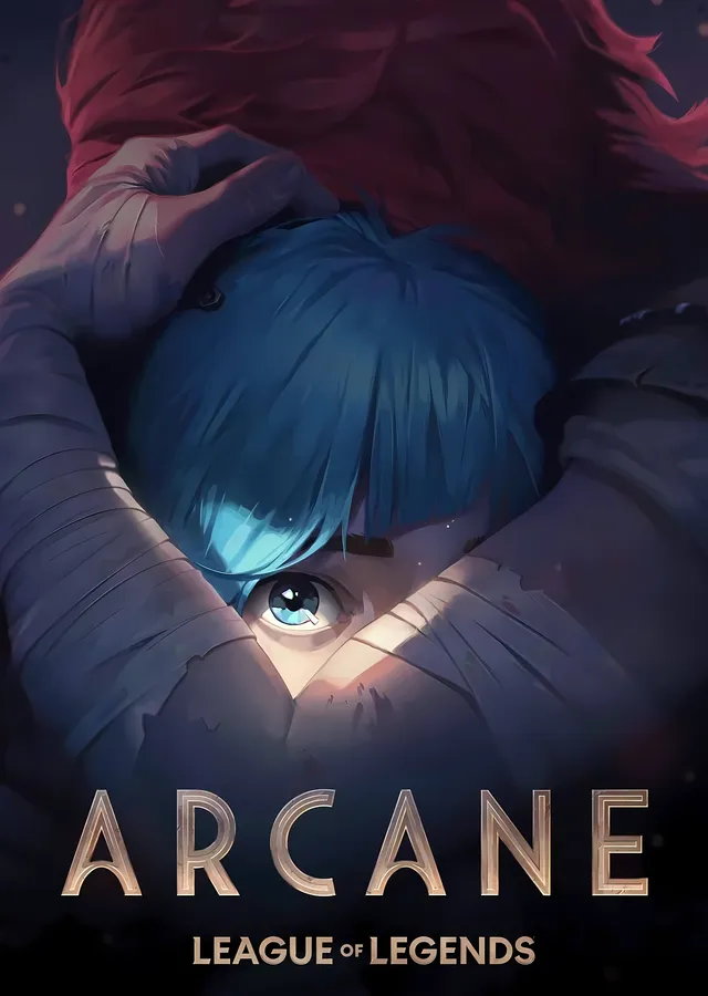 Arcane: Jinx ve Silco metal tablo