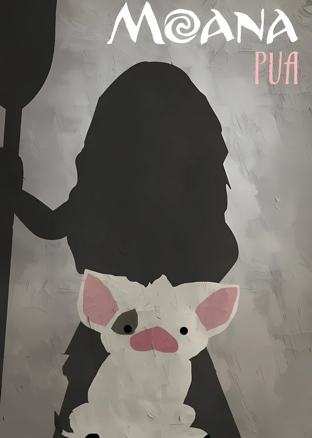 Moana: Pua metal tablo